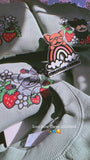 Love Grows Where Frenchies Go Embroidered Boxy Crewneck