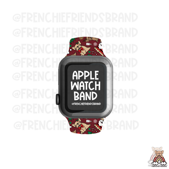 Frenchies Of The North Pole Apple Watch Band