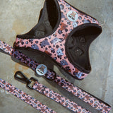 Neutral Leopard Step In Harness