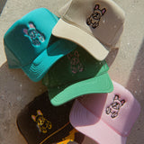 Frenchie Outline Mesh Snap Back Hat