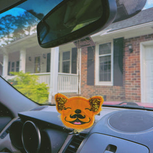 Cinco De Frenchie Rear View Mirror Tie On Charm