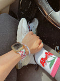 I Cherryish My Frenchies Crew Socks