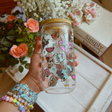 Beach Bum 16 Oz Glass Can