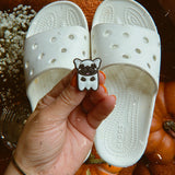 Black Frenchie Ghost Shoe Charm