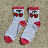 I Cherryish My Frenchies Crew Socks