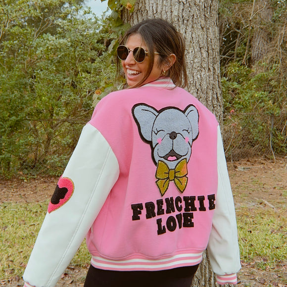 Frenchie Love Letterman Jacket
