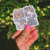 Hydrangea Frenchies Single Sticker