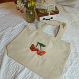 I Cherryish My Frenchie Zippered Tote Bag