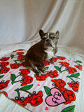 I Cherryish My Frenchie Sherpa Blanket
