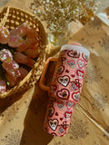 Heart Pocket Charms Frenchies Tumbler
