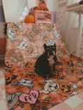 Frenchie Patch Sherpa Blanket
