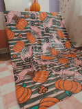 Frenchie Fall Sherpa Blanket