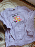 My Frenchie Is My Peep Embroidered Applique Crewneck
