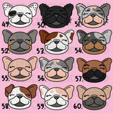 French Bulldog Embroidered Makeup Bag