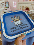 Sorry I Am Late, I Saw A Frenchie Embroidered Crewneck