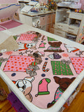 Pink Christmas Sherpa Blanket