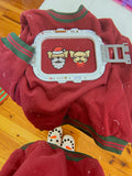 Mr & Mrs Frenchie Paws Preppy Ribbed Embroidered Crewneck