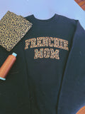 Oversized Frenchie Mom Embroidered Applique Sweater