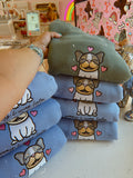 Sorry I Am Late, I Saw A Frenchie Embroidered Crewneck