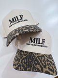 Man I Love Frenchies Leopard Embroidered Hat