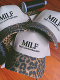 Man I Love Frenchies Leopard Embroidered Hat