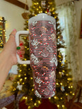 Peppermint Christmas Frenchies Tumbler