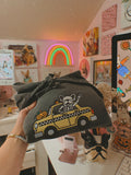 Frenchie Skeleton Taxi Embroidered Hoodie