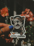 Gaming & Frenchies Single Sticker