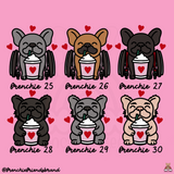 Valentines Day Latte Embroidered Crewneck (Select Your Frenchie)