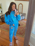 Frenchtini Embroidered Tie Dye Joggers