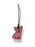 Pink Frenchie Mini Bag Tag