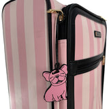 Pink Frenchie Mini Bag Tag