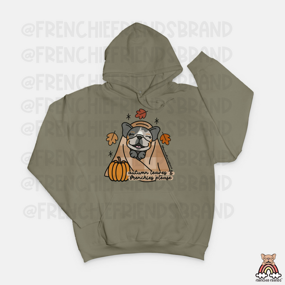 Autumn Leaves & Frenchies Please Hoodie