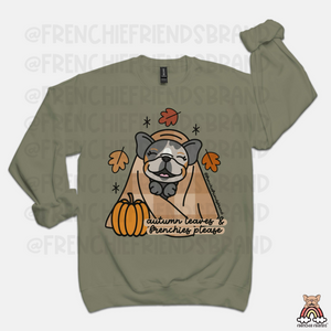 Autumn Leaves & Frenchies Please Crewneck