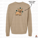 Lucky Little Frenchie Crewneck Sweater (Select Your Frenchie)