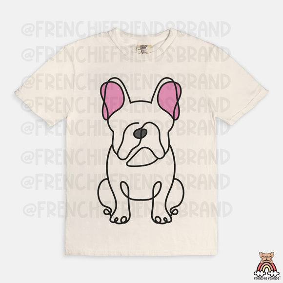 Frenchie Outline Tee