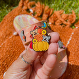 Hello Pumpkin Neutral Shoe Charm