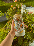 Sunflower Patch 16 Oz Glass Can