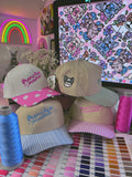 Frenchie Mama Canvas Embroidered Trucker Hat (Add On Frenchie/ Select Hat)