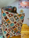 Frenchie Spice & Everything Nice Sherpa Blanket
