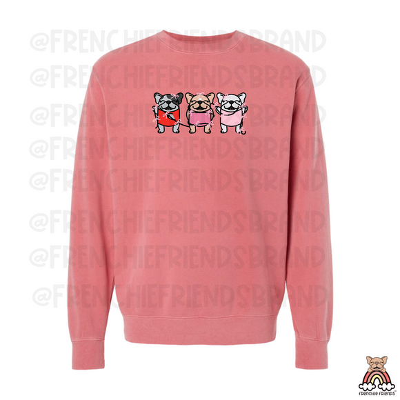 Bowtiful Frenchies Embroidered Crewneck