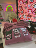 My Frenchie Is My Valentine Embroidered Hoodie (Select Your Frenchie)