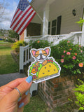Lets Taco Bout Frenchies Single Sticker