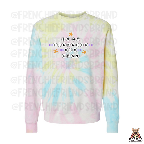 In my Frenchie Mom Era Embroidered Crewneck