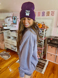 Lilac Frenchie Ghost Beanie