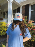 Frenchies & Freedom Canvas Embroidered Trucker Hat