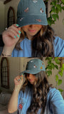 Denim Navy Frenchies Unstructured Embroidered Hat
