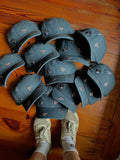 Denim Navy Frenchies Unstructured Embroidered Hat
