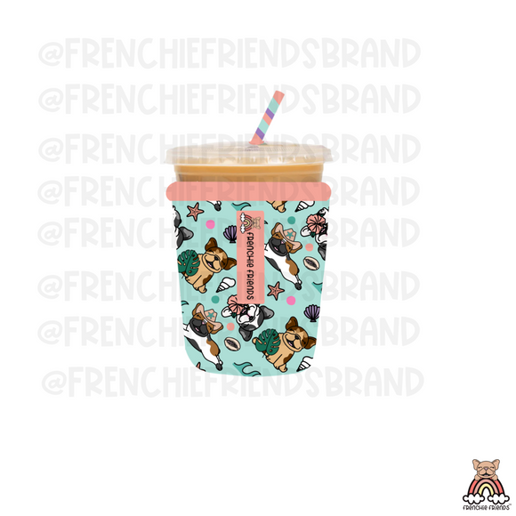 Coastal Frenchies Coffee Sleeve