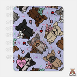 Scoop Of Frenchies Sherpa Blanket